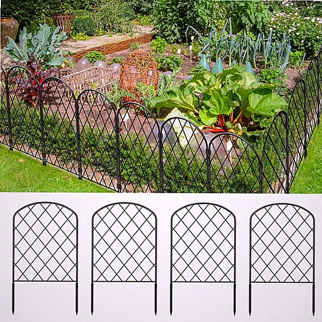 30 Pack Animal Barrier Fence Garden Fence Decor Metal Yard Edging Border 32.5ft