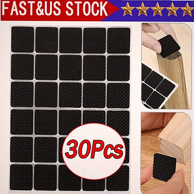 30PCS Non Slip Furniture Pads Anti Skid Pad for Furniture Wear-resistant