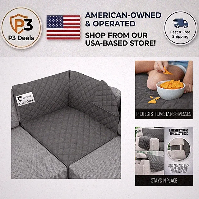 30x30 Inch Tear Resistant Pet Sofa Slipcover – Soft, Stylish, Machine Washable