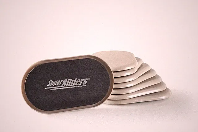 31/2" x 6" Small Oval Reusable Furniture Sliders for Carpet, AntiSlip Protect...