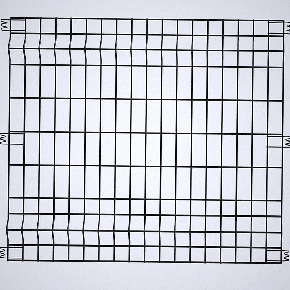 31 In. H X 36 In. W Steel Multi-Purpose No Dig Black Metal Fence Panel