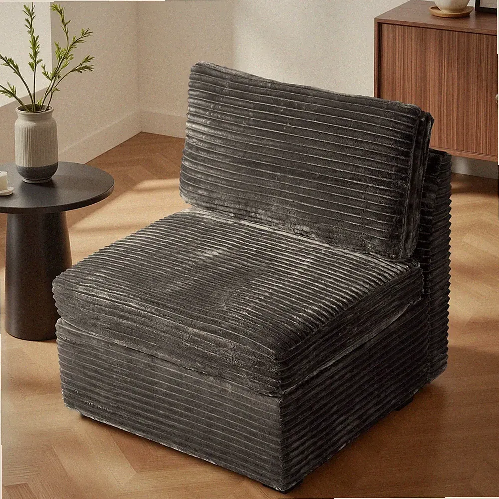 32.7 Inch Middle Seat Modular Sectional Sofa Loveseat DIY L U V Shape