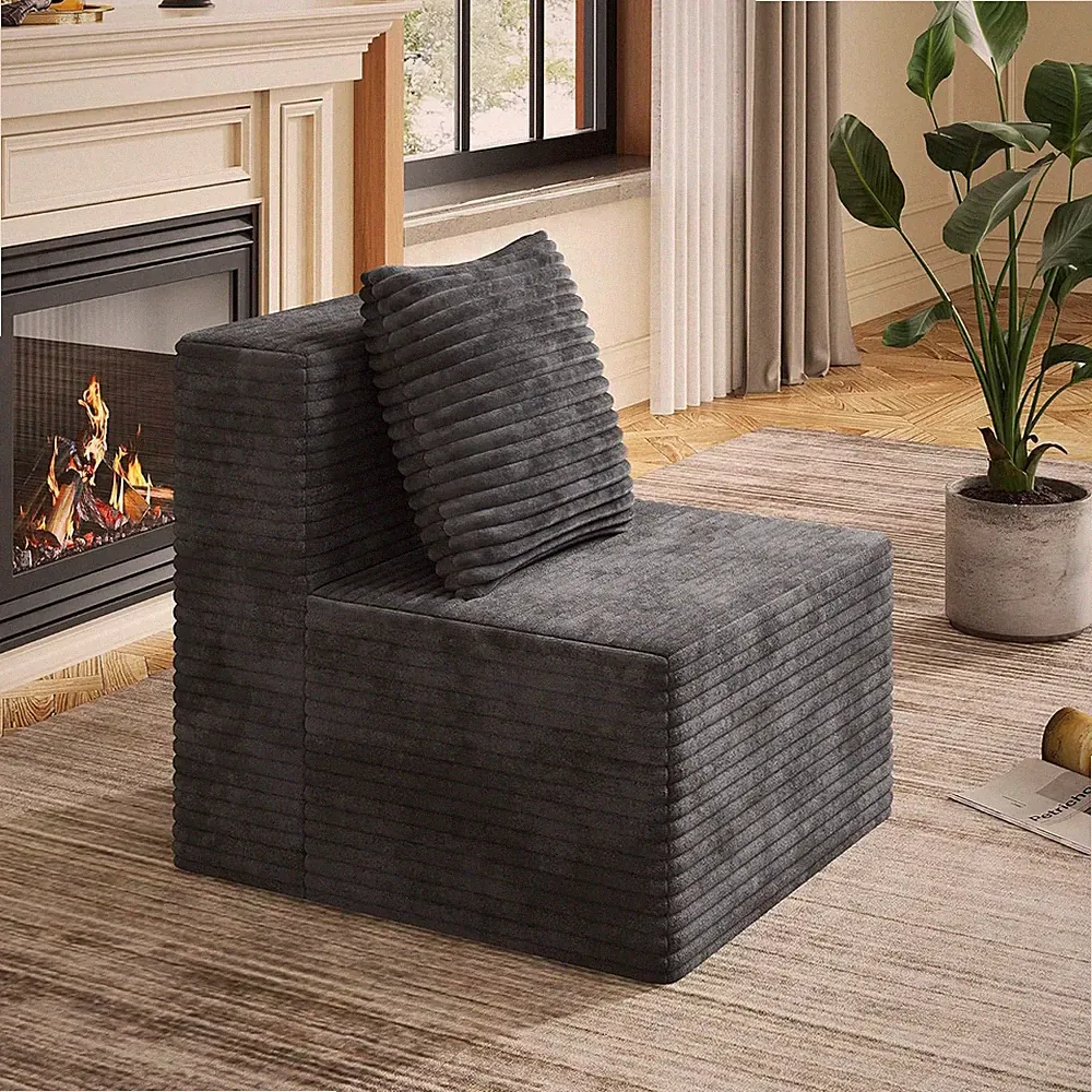 32'' Middle Sofa Seat of Cloud Sectional Couches for Living Room, Boneless Armle
