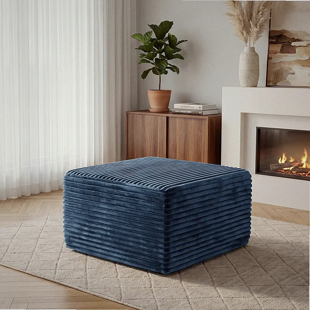 34.6”Modular Sectional Armless Middle Sofa Seat Boneless Corduroy Cloud Chair