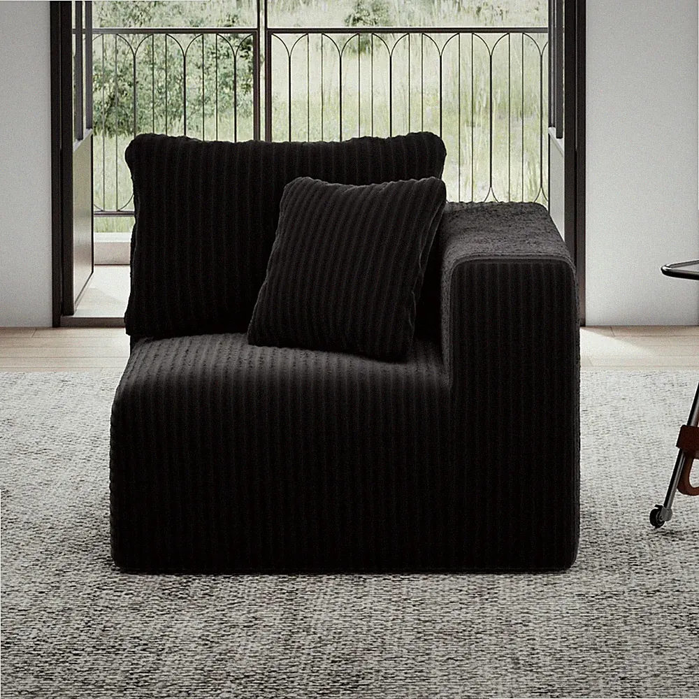 35.4” Right-Arm Facing Modular Sofa Seat, Individually Wrapped Coil Support &...