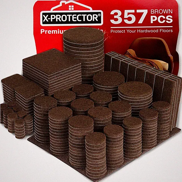 357 pcs Premium Huge Pack Felt Furniture Pads! Quantity of Furniture Sliders...