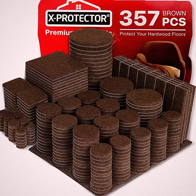 357 pcs Premium Huge Pack Felt Furniture Pads! Quantity of Furniture Sliders wit