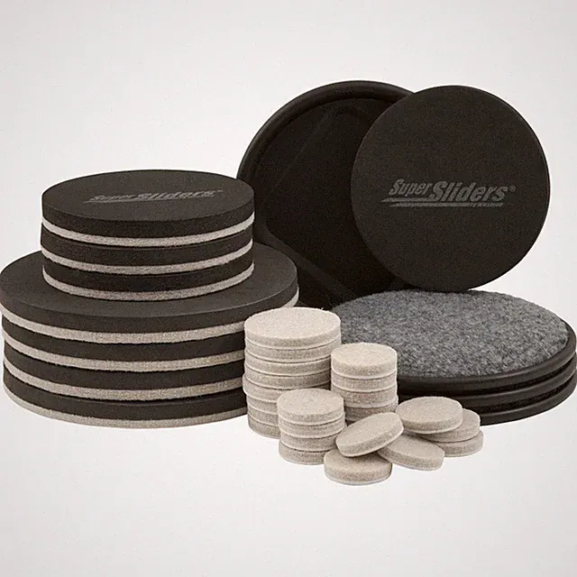 36 Piece Hardwood Floor Protect Kit, Furniture Sliders, Caster Cups, Felt Pads