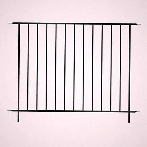 36 x 48 Euro Sectional No Dig Fence Panel Tube Steel Outdoor Lawn Walkway Gate