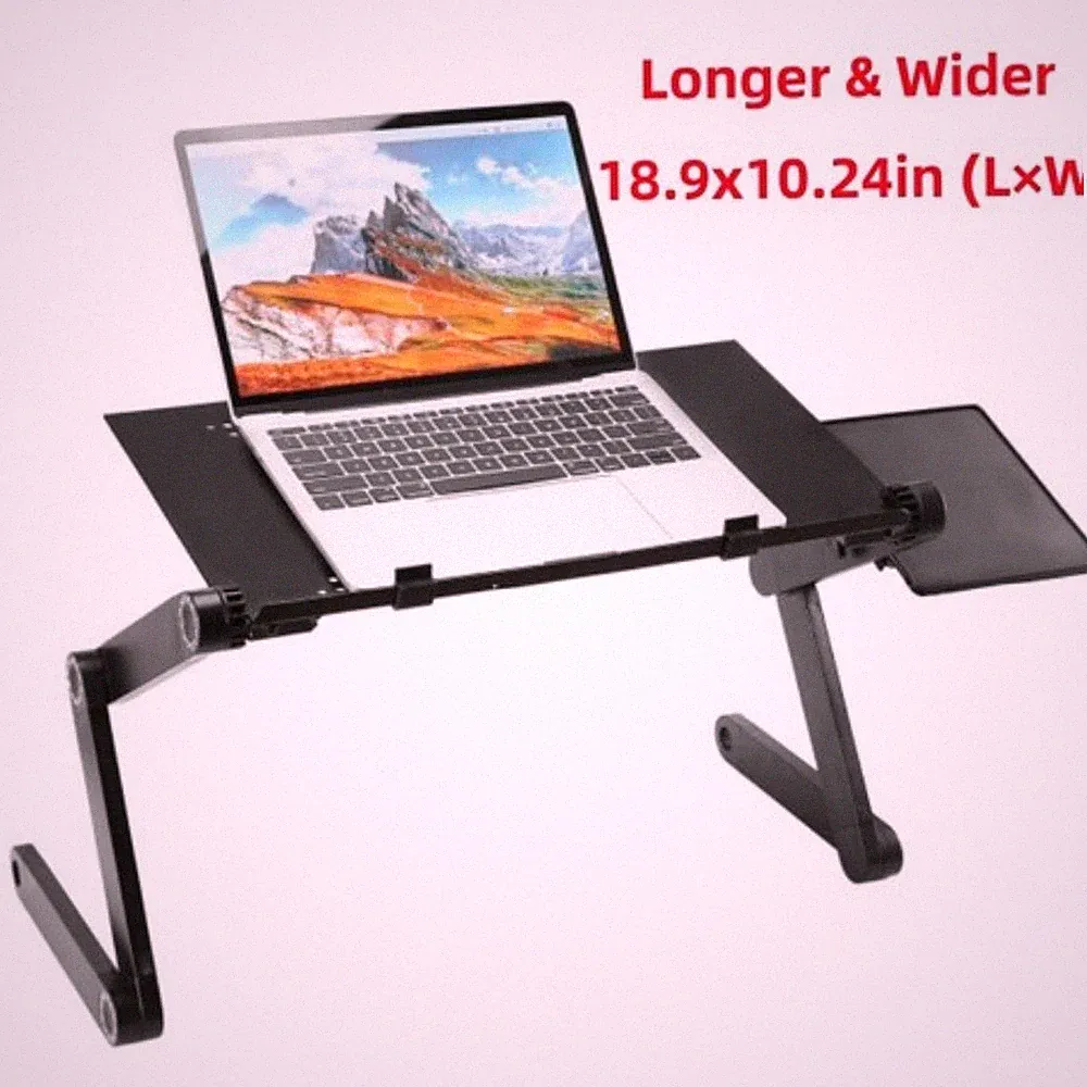 360° Adjustable Laptop Table Stand Lap Sofa Bed Tray Foldable PC Notebook Desk A