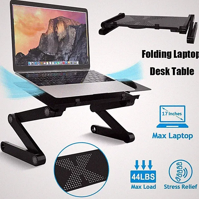 360° Adjustable Laptop Table Stand Lap Sofa Bed Tray Foldable PC Notebook Desk