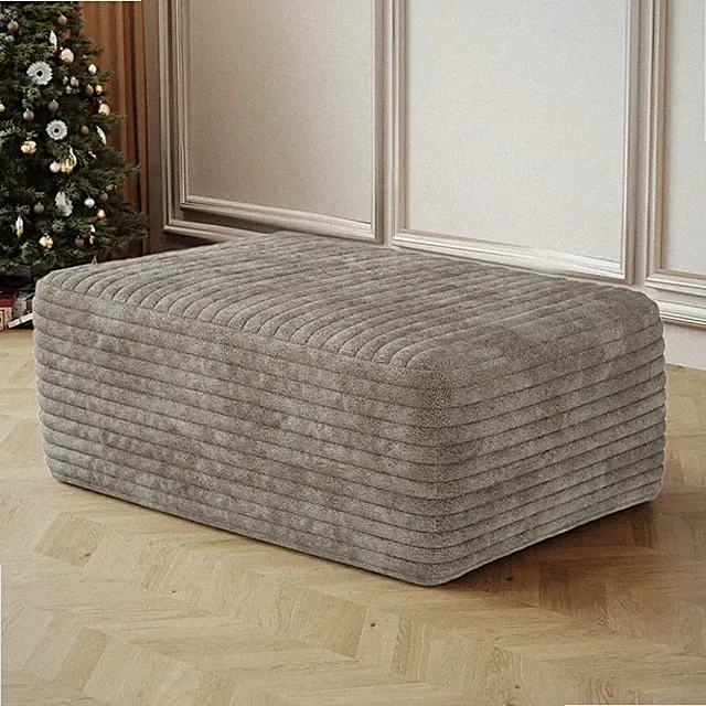 37.4" Corduroy Cloud Ottoman Plush Foot Rest for DIY Modular Sectional Couches
