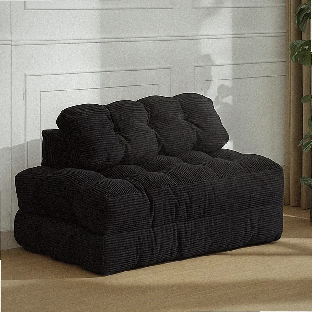 3in1 Convertible Sofa Bed with Pillow Fold-Out Mattress Back Support
