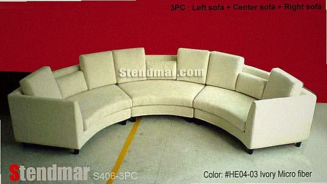 3PC New Modern Round Sectional Sofa Set S406M (Custom Options Available)