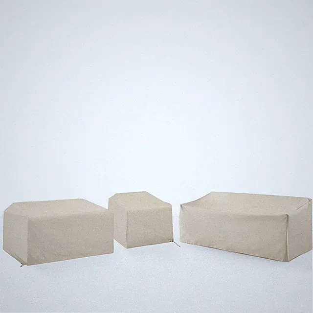 3Pc Outdoor Sectional Furniture Cover Set - Chair, Loveseat, & Sofa