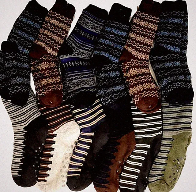 3x Adults Men's Home Bed Socks Thick Winter Non-slip Fluffy Lounge Home SOCKS