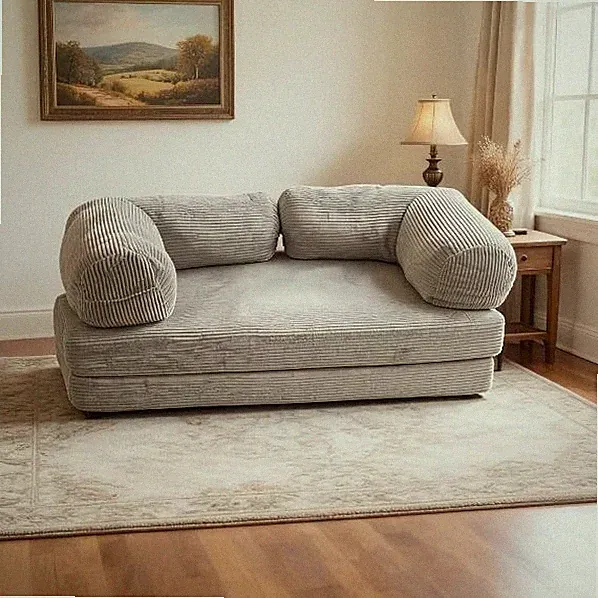 Convertible Sofa Bed Modular Folding Futon Loveseat Space-Saving Floor Sleeper