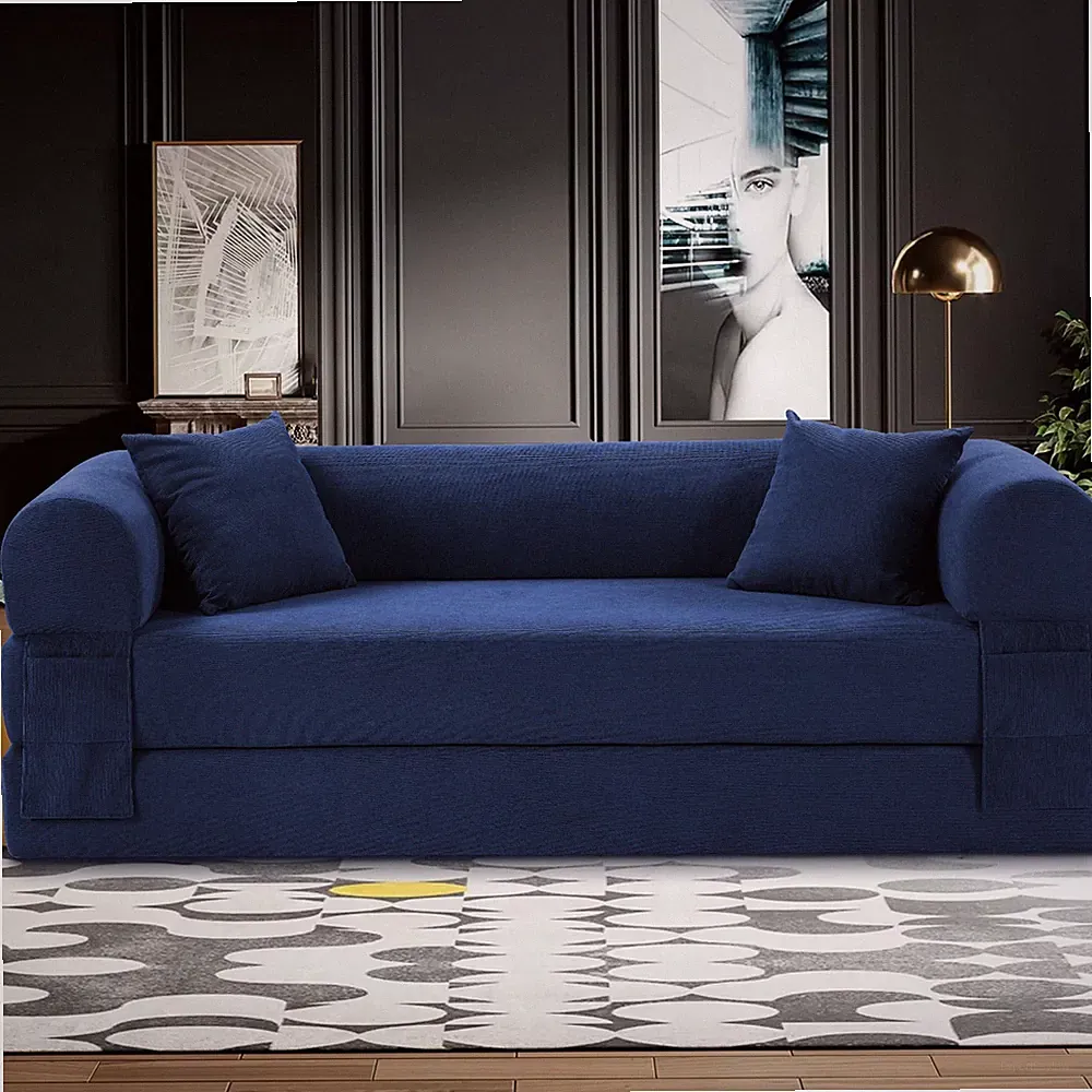 4-in-1 Folding Convertible Sofa Bed,Pull Out Bed Futon Sleeper Sofa No Assembly