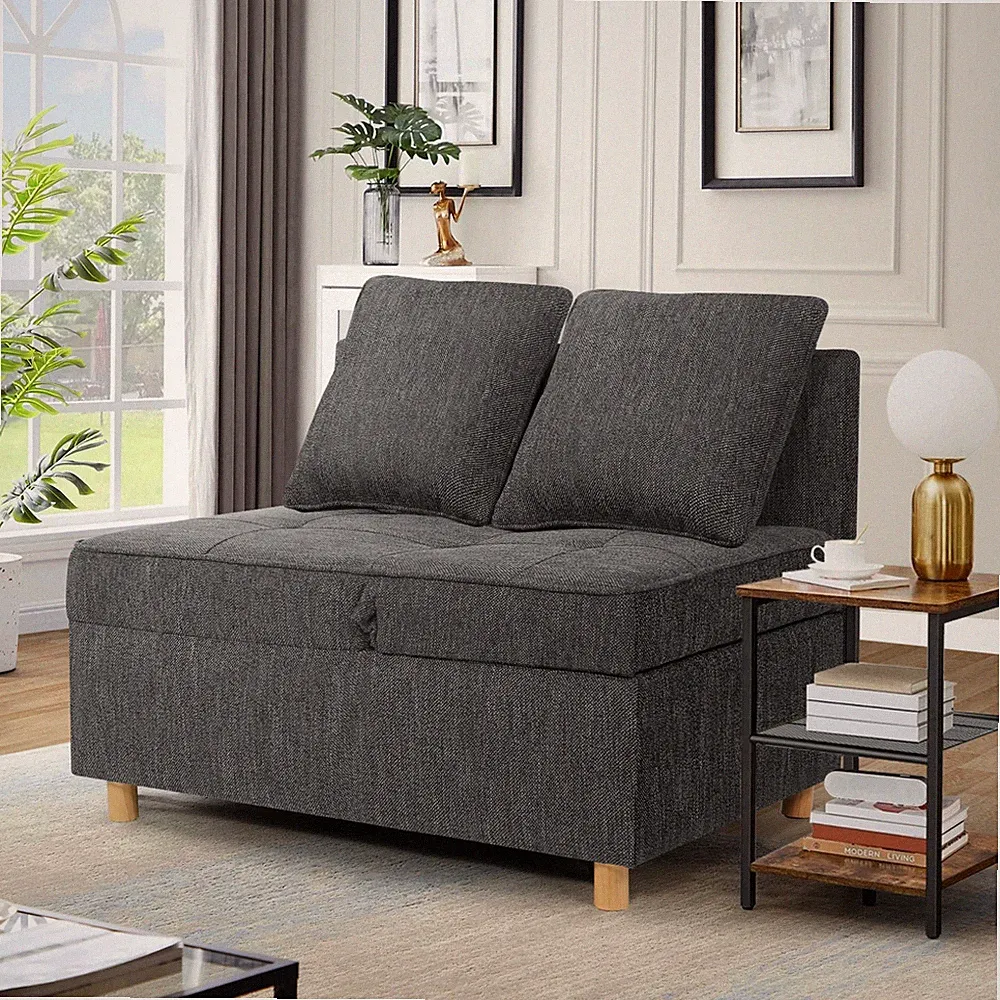 4-in-1 Folding Convertible Sofa Bed Pull Out Futon Sleeper Sofa Easy to Assembly
