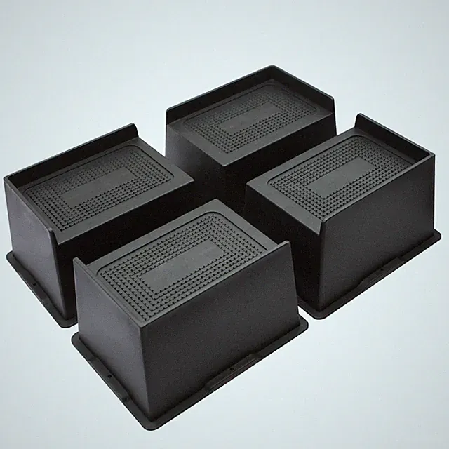 4 Pack 4 Inch Heavy Duty Bed Risers, 6000 lbs, Oversized, Couch, Sofa, Chair