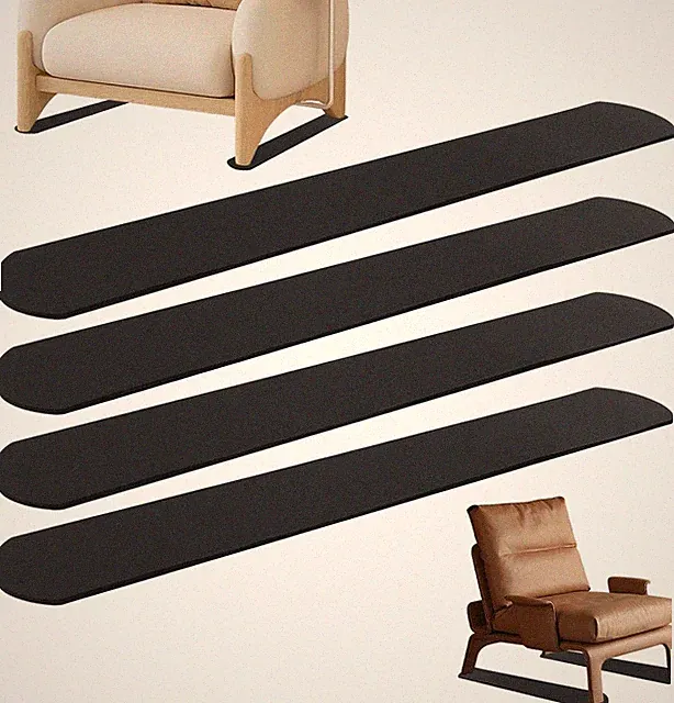 4 Pack Anti-Slip Furniture Pads 30 Inch Recliner, Non Slip Gripper Rail Pad