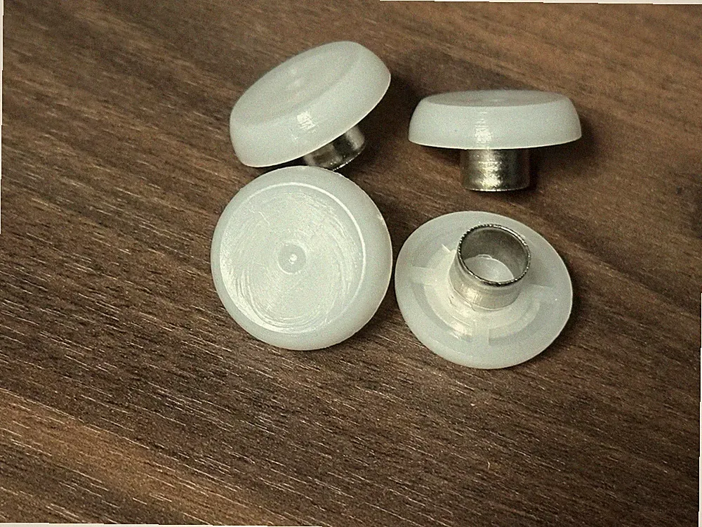 4 Pack Furniture Chair Table Leg Floor Slide Glide Protector White Round Plastic