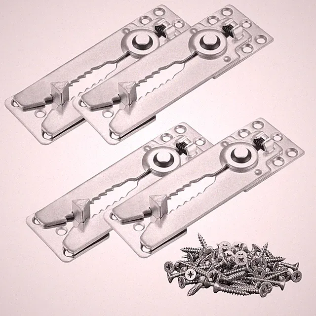 4 Pack Sectional Couch Connectors, Heavy Duty Interlocking Couch Connectors t...