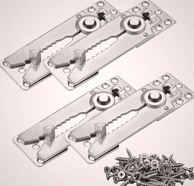 4 Pack Sectional Couch Connectors, Heavy Duty Interlocking Couch Connectors to M