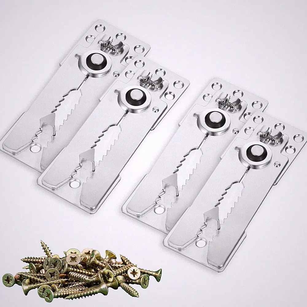 4 Pack Sectional Couch Connectors Heavy Duty Interlocking Metal Sofa Clamps
