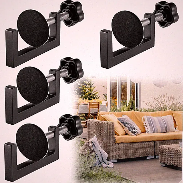 4 Pcs 2.36 in Adjustable Sectional Couch Connectors Outdoor Patio Furniture C...