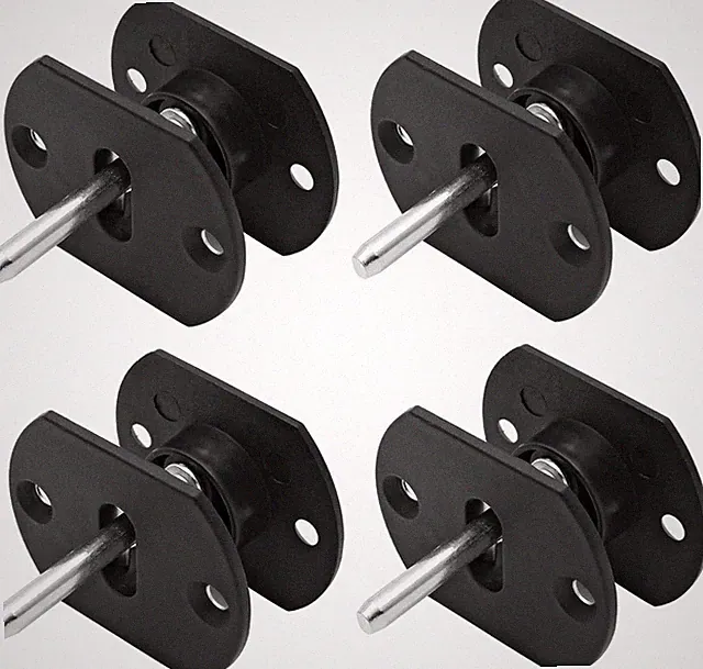 4 Pcs Sectional Couch Connectors, Black | Pin Style, Furniture Connector