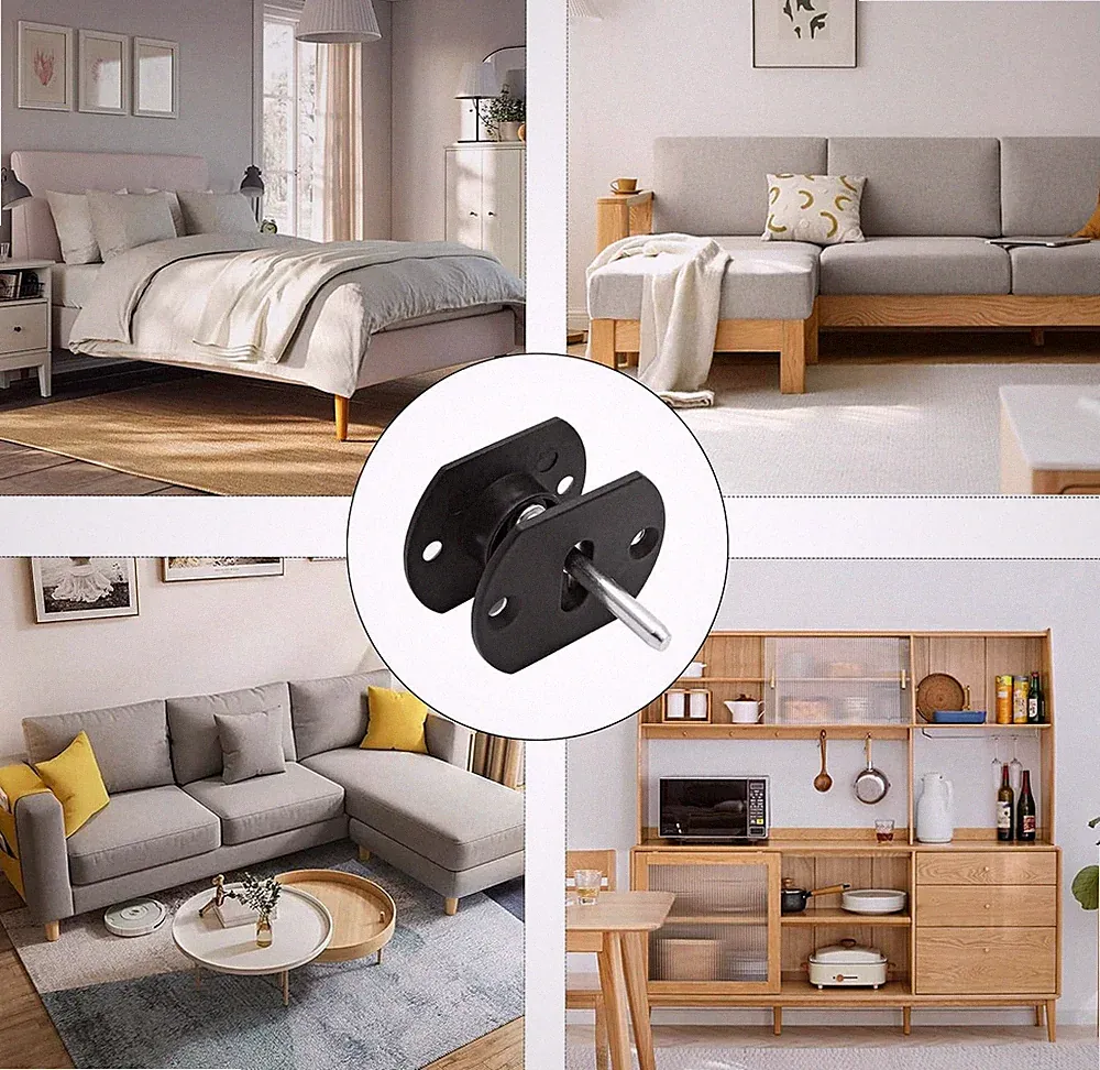 4 Pcs Sectional Couch Connectors, Pin Style Furniture Connector Sectional Sof...