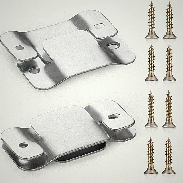 4 PCS Sectional Couch Connectors Premium Metal Interlocking Sofa Connector