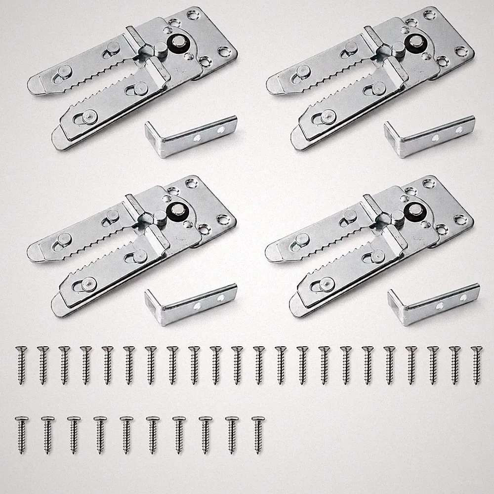 4 PCS Sectional Couch Connectors With 34 Screws Furniture Heavy Duty Metal