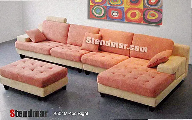 4-Piece Fabric Microfiber Sectional Sofa Set S504M (Custom Made Options)