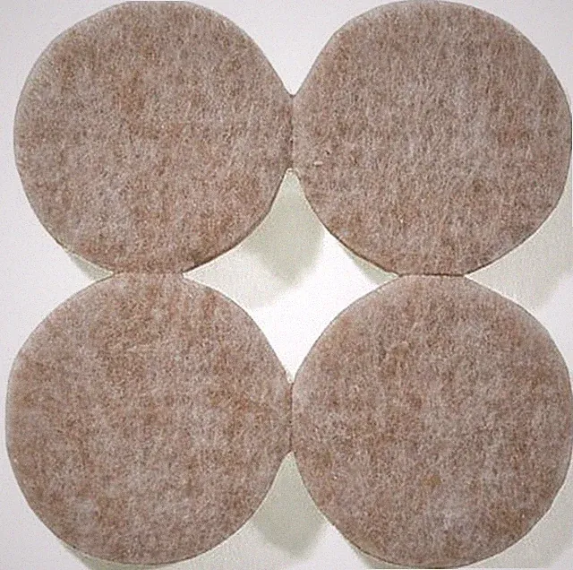 4 round Floor PROTECTOR Felt PADs 1.5" Furniture Chair Leg anti scuff pad 1 1/2"