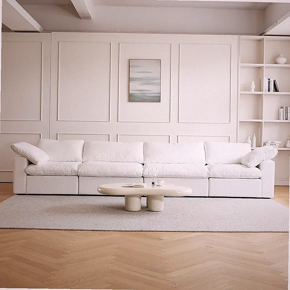 4-Seater Modular Sectional Couches, Modern Convertible Sofas, Cloud Couch, Cushi