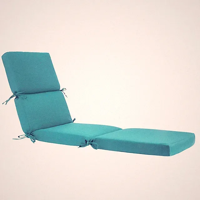 4-Section Water Resistance Outdoor Lounge Chair Cushion, 6 Ties | 77x22.5 inc...