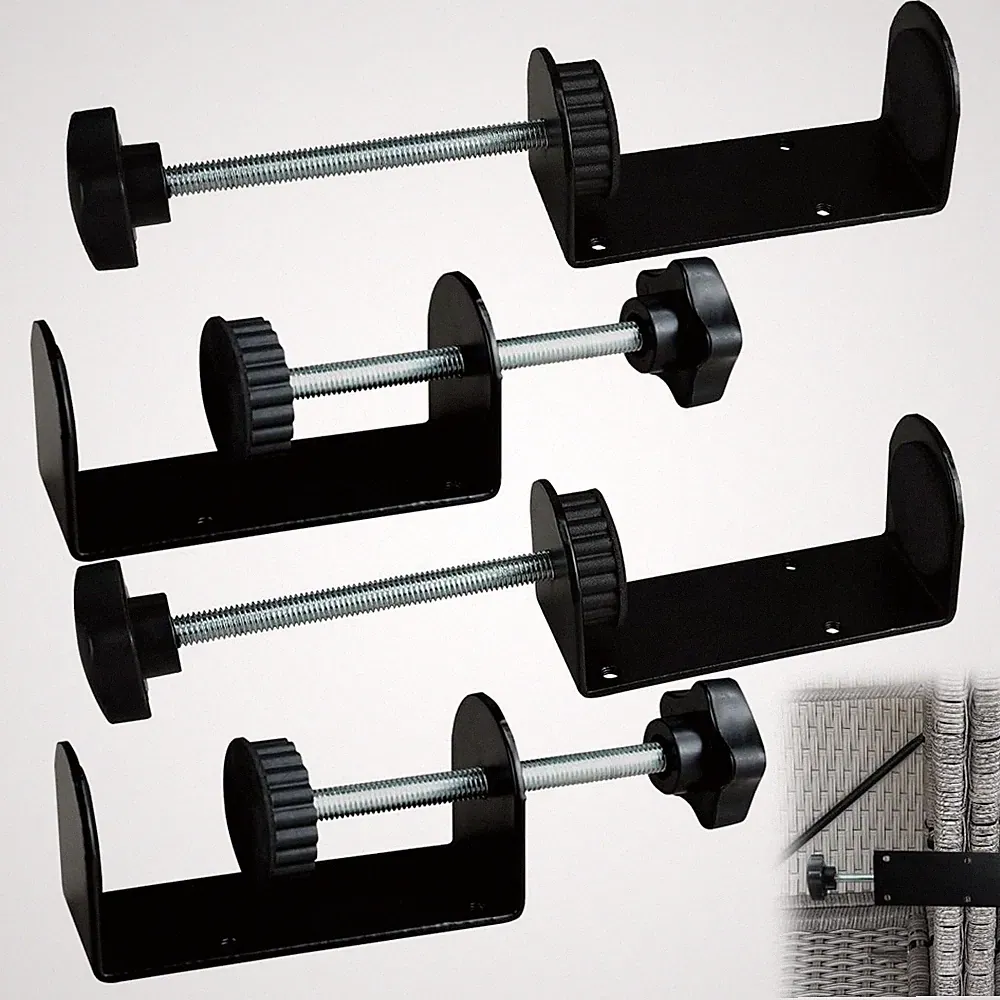 4 Sets Patio Furniture Clips, Adjustable Sectional Couch Sofa Funiture Clamps...