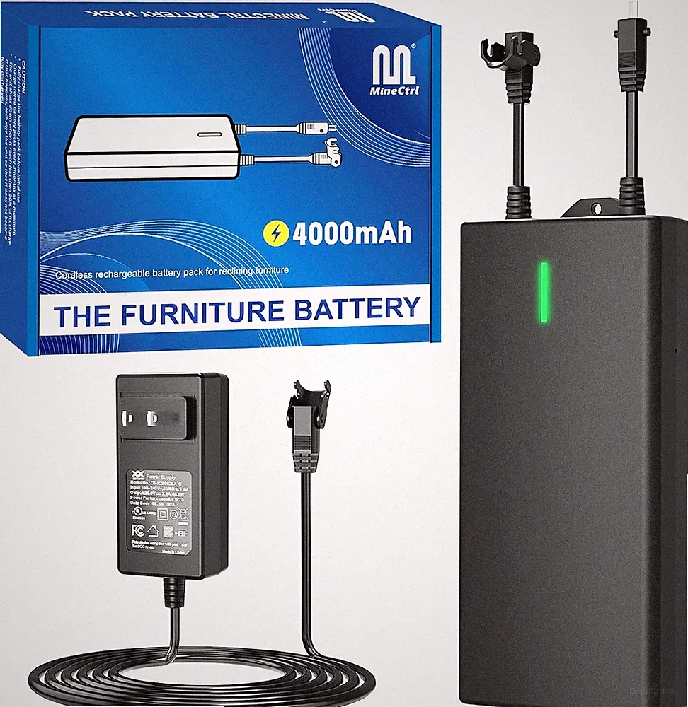 4000mAh Wireless Battery Pack for Power Recliners Sofas, Sectionals, Lift Chairs