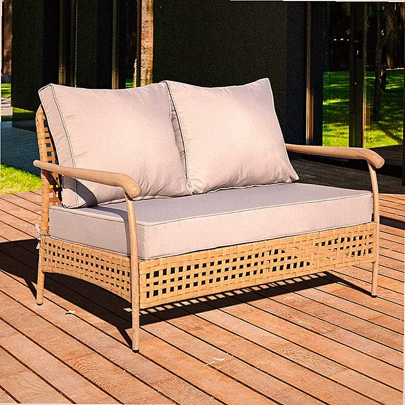 46“x26 Outdoor Loveseat Cushion Set, All-Weather Replacement Seat Cushions