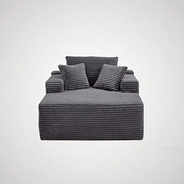 47"Extra-Large Corduroy Recliner Sofa, Upholstered Sofa Bed Indoor for Living R