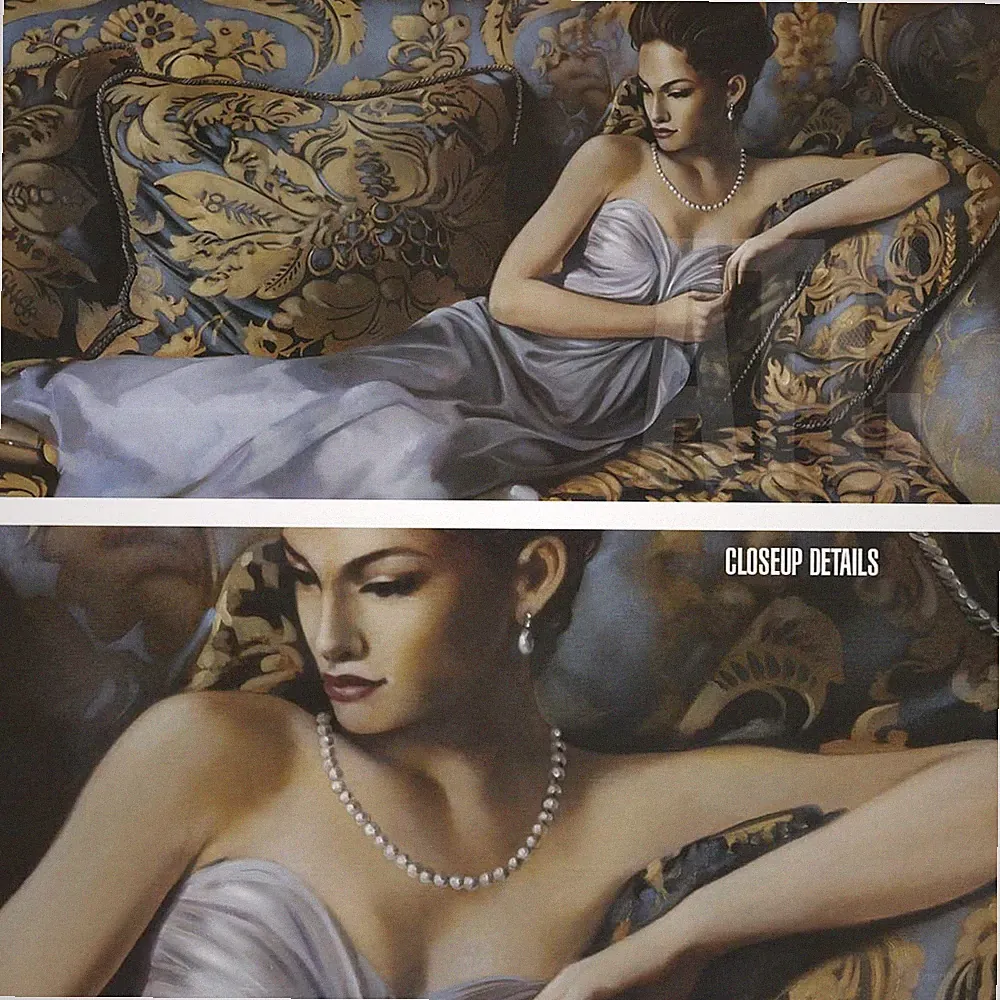 48W"x24H" THE DUCHESS by RON DI SCENZA - WOMAN DRESS SOFA BED CHOICES of CANVAS