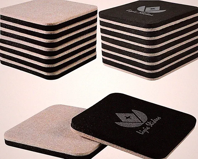 4in Square Felt Sliders for Hard Surfaces - Heavy Duty Reusable Hardwood Floor S