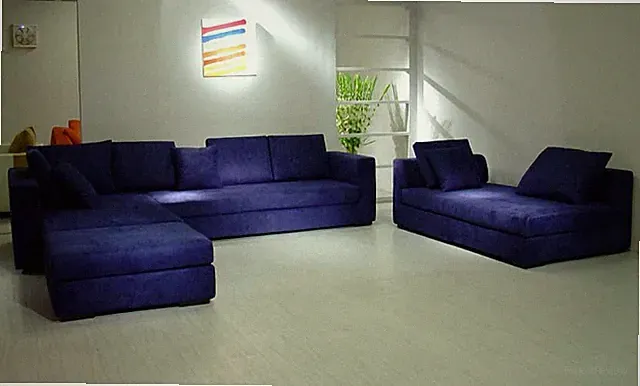 4PC MODERN EURO DESIGN FABRIC SECTIONAL SOFA SET S2153 (Custom Made Options)