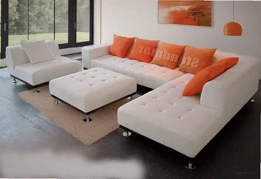 4PC MODERN LEATHER SECTIONAL SOFA S4707R (Custom made options available)