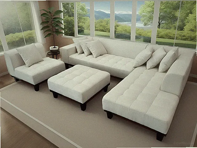 4PC MODERN Microfiber SECTIONAL SOFA S4708M (Custom made options available)