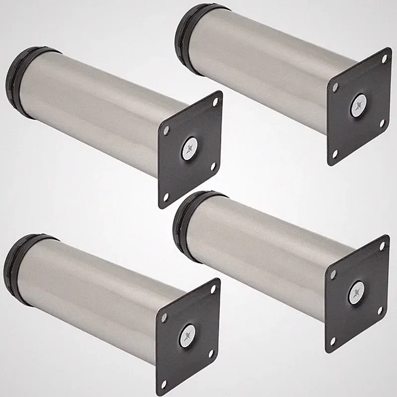 4PCS Adjustable Stainless Steel Furniture Legs for Sofa Bed Table Cabinet Feet