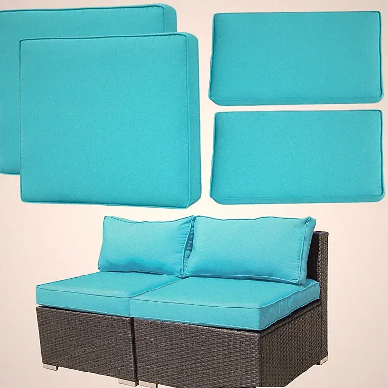4Pcs Patio Cushion Covers Outdoor Patio Seat Cushion Slipcovers Replacement