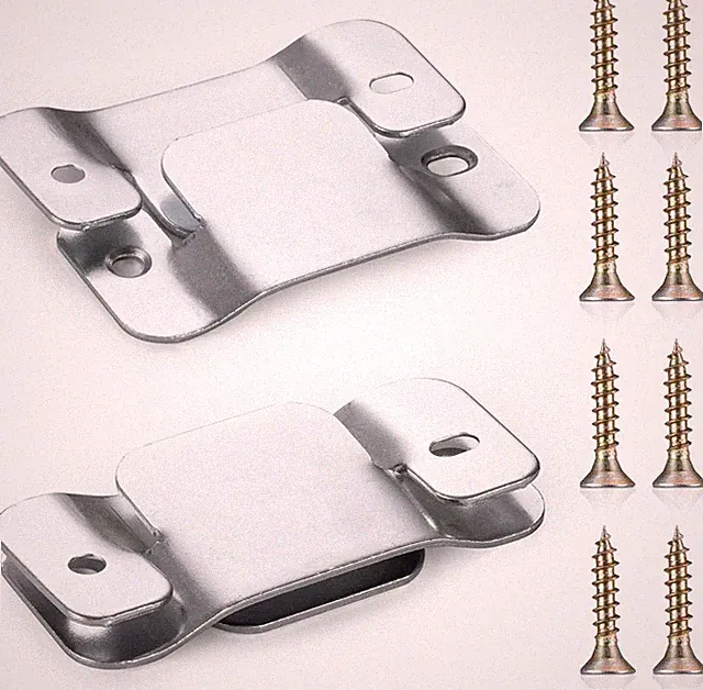 4PCS Sectional Couch Connectors Furniture Connector, Premium Metal Sofa Interloc